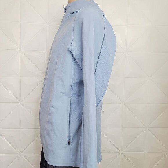 Lululemon Men's Light Blue Warp Light Packable Hooded Performance Jacket Size L - Picture 4 of 8